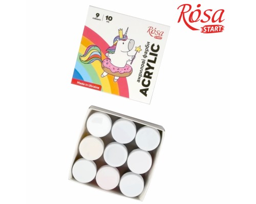 Акрилові фарби Rosa START Unicorn 9 x10 мл (4823098531012)