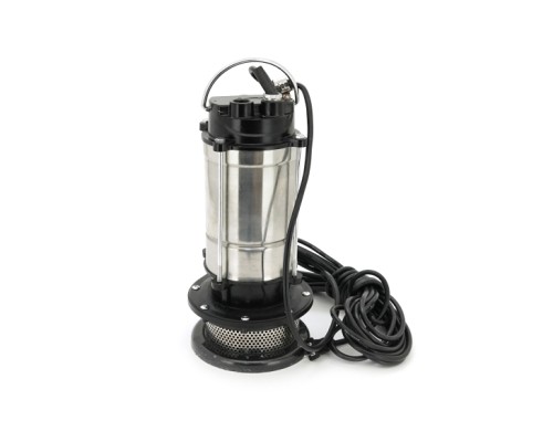 Заглибний насос Voltronic 370W, 220V, 2 м³/год, підйом 10 м, 25мм, INOX, 380х195х200мм, 4,3 кг + перехідник (YT-P-370-10)