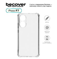 Чохол до мобільного телефона BeCover Anti-Shock Poco F7 Clear (713807)