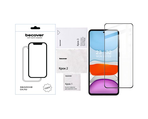 Скло захисне BeCover Oppo A5x / A5 2025 (4G/5G) Black (713931)