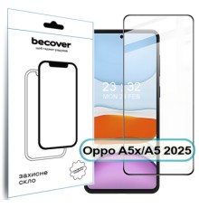 Скло захисне BeCover Oppo A5x / A5 2025 (4G/5G) Black (713931)