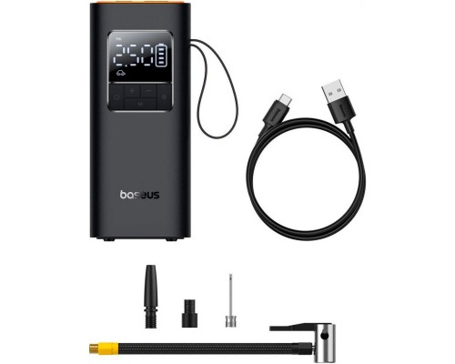 Автомобільний компресор Baseus SuperMini Pro Series Wireless Car Inflator Cluster Blac (C11159300111-00)