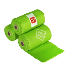 Пакети для собак Waucat Біорозкладні МАКСІ 22х33 см 3 рул (45 шт) (9944)