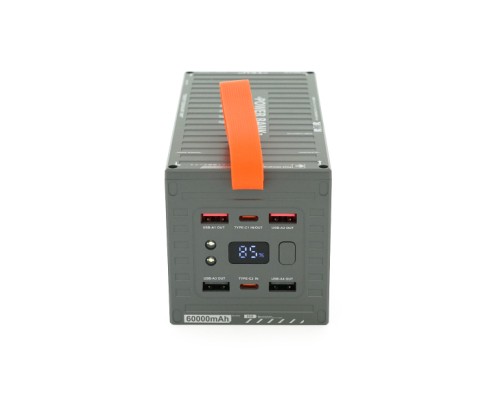 Батарея універсальна Remax 60000mAh, PD/20W, QC/22.5W, Gray (RPP-609G)