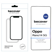 Скло захисне BeCover 10D Oppo Reno14 5G Black (713932)