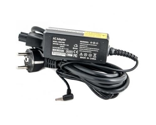 Блок живлення до ноутбуку PowerPlant ASUS 220V, 40W, 19V 2.1A (2.3*0.7) (AS40F2307)