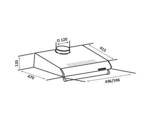Витяжка кухонна Eleyus Line I 60 BG