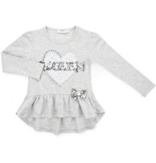 Кофта дитяча Breeze з серцем (11000-104G-gray)