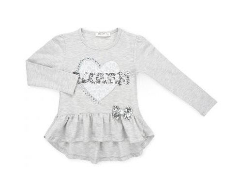Кофта дитяча Breeze з серцем (11000-104G-gray)
