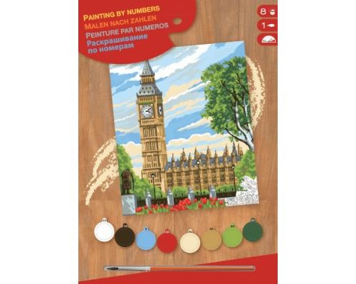 Набір для творчості Sequin Art PAINTING BY NUMBERS JUNIOR Big Ben (SA1331) Набір для творчості Sequin Art PAINTING BY NUMBERS JUNIOR Big Ben (SA1331)