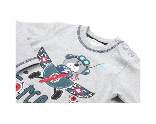 Набір дитячого одягу Breeze з ведмедиком (9479-74B-gray)