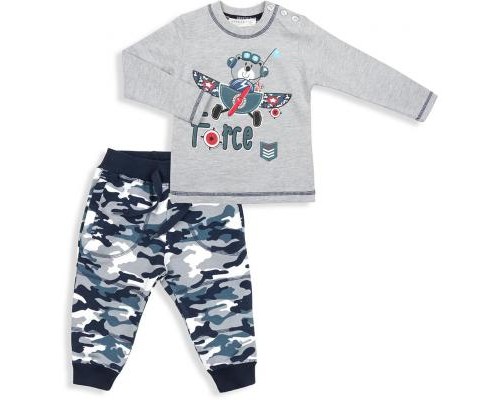 Набір дитячого одягу Breeze з ведмедиком (9479-74B-gray)