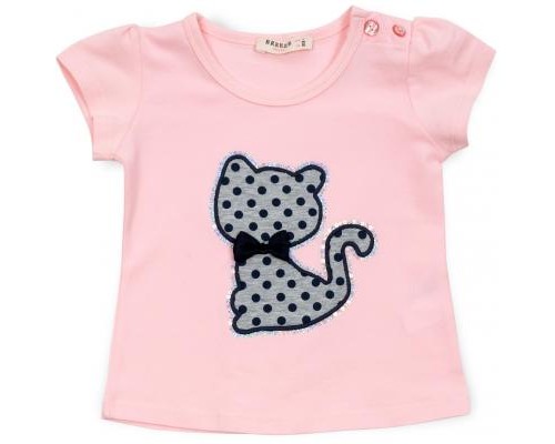 Футболка дитяча Breeze з котиком і капрі (13390-86G-pink)