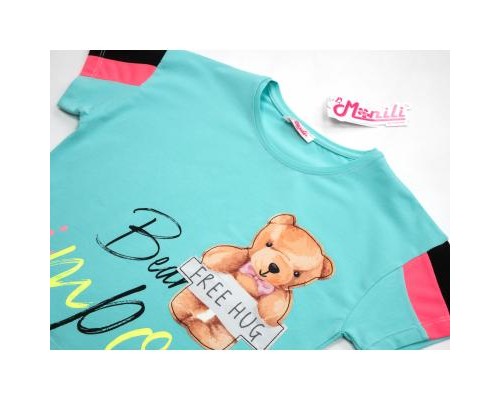 Футболка дитяча Matilda з ведмедиком (3023-176G-green)