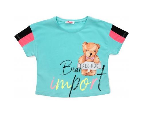 Футболка дитяча Matilda з ведмедиком (3023-176G-green)