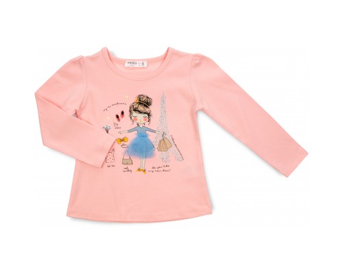 Кофта дитяча Breeze з дівчиною (15970-98G-peach)