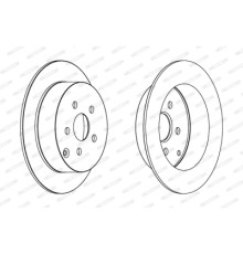 Гальмівний диск FERODO DDF1485C