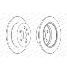 Гальмівний диск FERODO DDF1980C