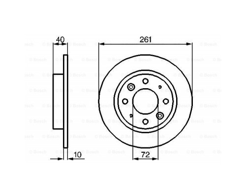 Гальмівний диск Bosch 0 986 479 018