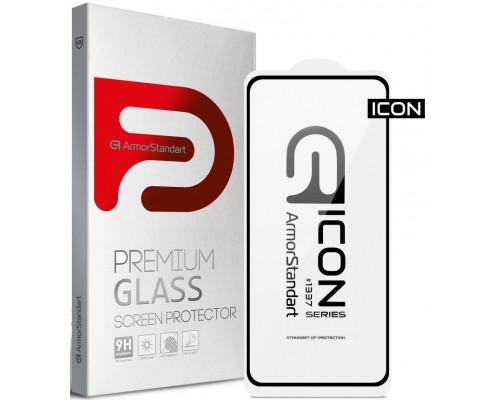 Скло захисне Armorstandart Icon Xiaomi Redmi Note 10 5G/Poco M3 Pro Black (ARM59304)