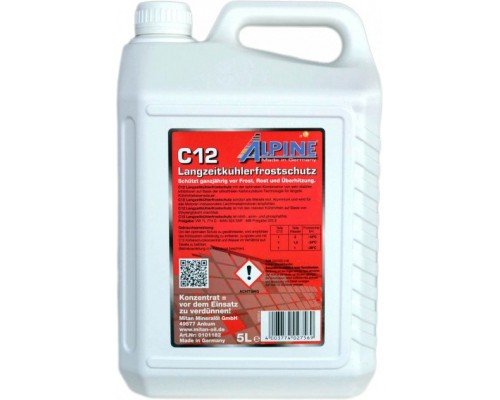 Антифриз Alpine Концентрат C12 черв. 5л (1185-5)