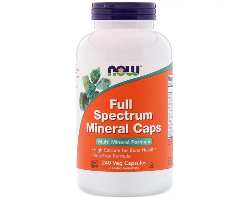Мінерали Now Foods Мультимінерали повного спектру, Full Spectrum Minerals, 240 (NOW-01545)