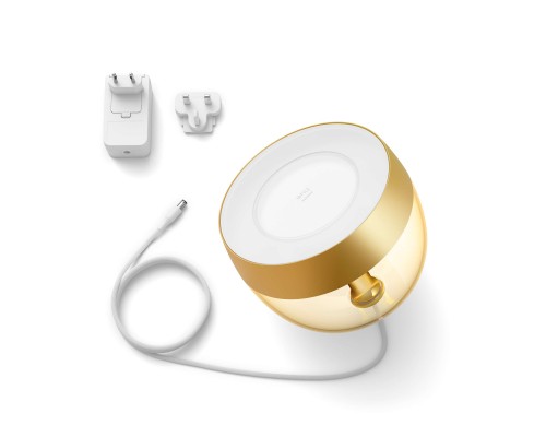 Настільна лампа Philips Hue Iris, Color, BT, DIM, золотиста (929002376401)