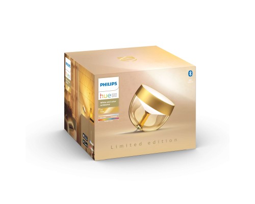 Настільна лампа Philips Hue Iris, Color, BT, DIM, золотиста (929002376401)