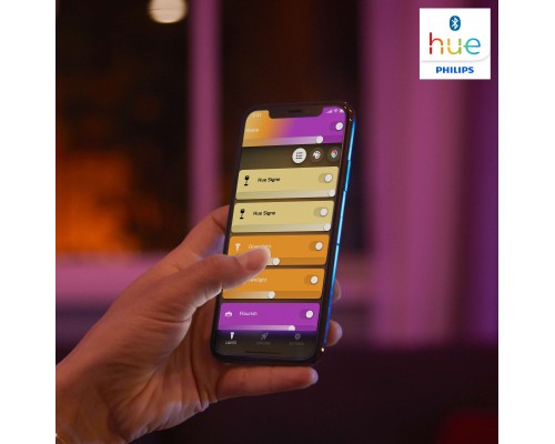 Настільна лампа Philips Hue Iris, Color, BT, DIM, золотиста (929002376401)