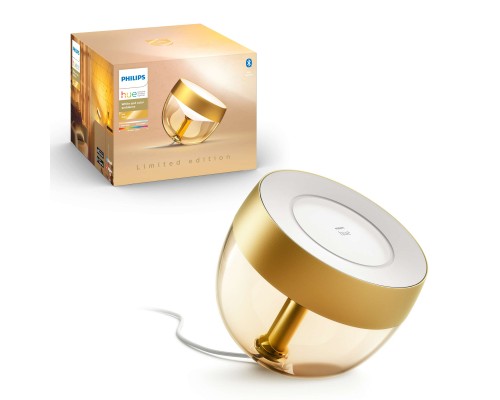Настільна лампа Philips Hue Iris, Color, BT, DIM, золотиста (929002376401)