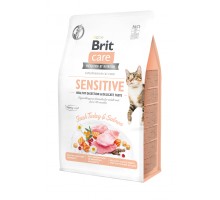 Сухий корм для кішок Brit Care Cat GF Sensitive HDigestion and Delicate Taste 400 г (8595602540716)