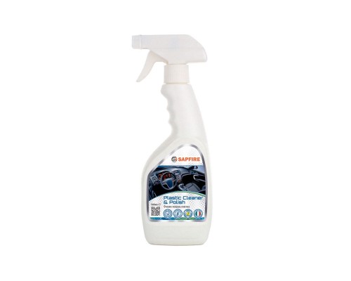 Автополіроль SAPFIRE Plastic Cleaner Polish - лимон 500мл (002821)