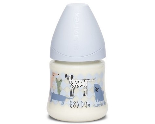 Пляшечка для годування Suavinex Історії цуценят 150 мл 0+, блакитна (304773)