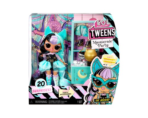 Лялька L.O.L. Surprise! Tweens Masquerade Party Кет Місчіф з аксесуарами (584117)