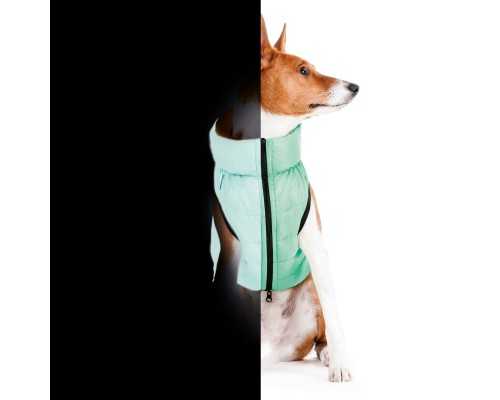 Курточка для тварин Airy Vest Lumi двостороння XS 30 м'ятно-помаранчева (2143)