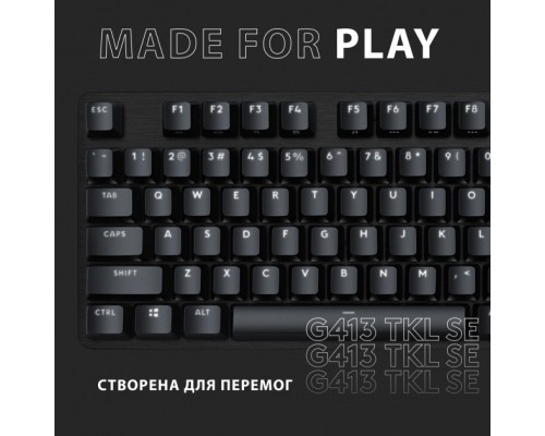 Клавіатура Logitech G413 TKL SE Mechanical Tactile Switch USB UA Black (920-010446)