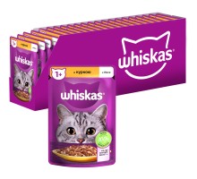 Вологий корм для кішок Whiskas Курка в желе 85 г (5900951302138)