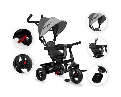Дитячий велосипед MoMi Iris 5 в 1 Gray (ROTR00010)
