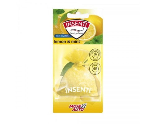 Ароматизатор для автомобіля MOJE AUTO Insenti Fresh Bag Lemon Mint 20мл (15-506) 