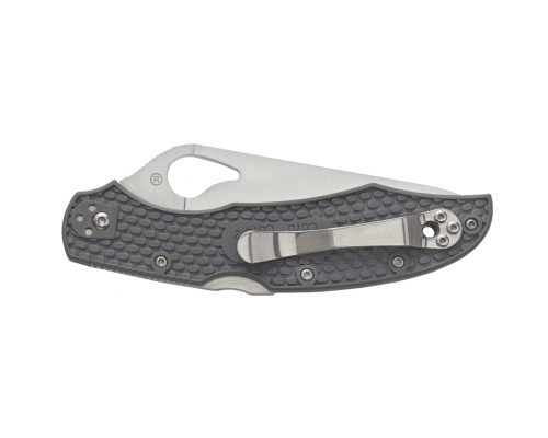 Ніж Spyderco Byrd Cara Cara 2 Serrator Grey (BY03PSGY2)