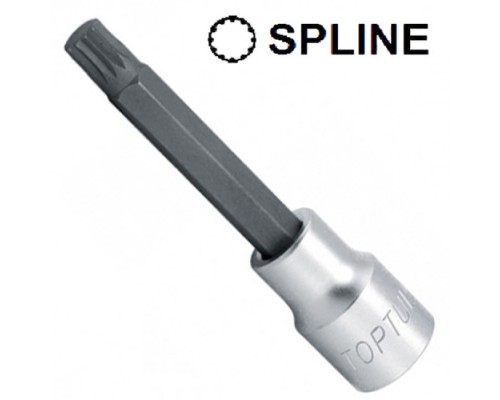 Головка торцева Toptul SPLINE M8 L100мм 1/2