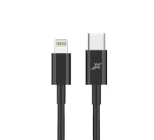 Дата кабель USB-C to Lightning 12W CL-03B Black Grand-X (CL-03B)