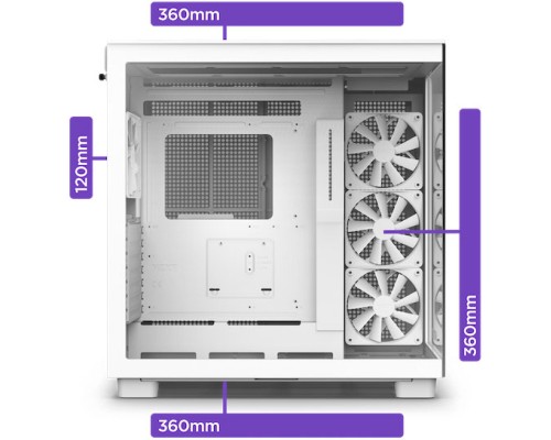 Корпус NZXT H9 Flow Edition White (CM-H91FW-01)