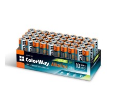 Батарейка ColorWay AAA LR6 Alkaline Power (лужні) * 40 colour box (CW-BALR03-40CB) 