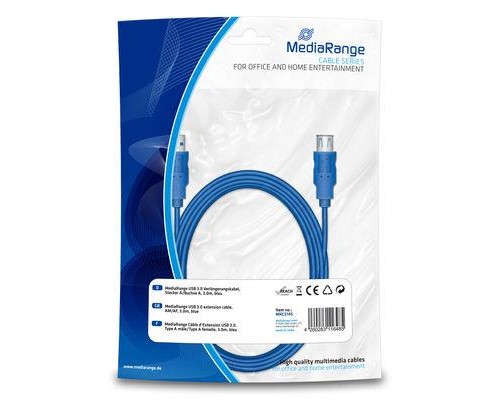 Дата кабель USB 3.0 AM/AF 3.0m Mediarange (MRCS145)
