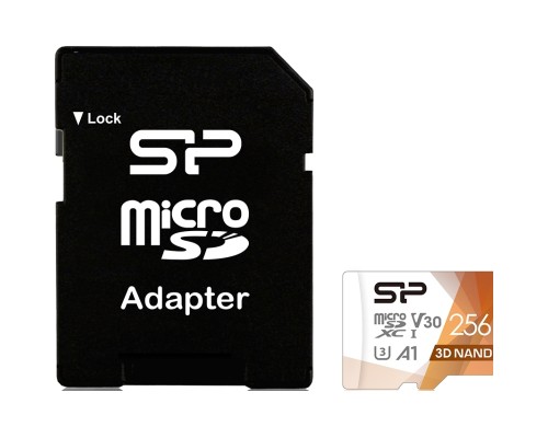 Карта пам'яті Silicon Power 256Gb microSDXC U3 A1 V30 Superior Color 100R/80W + adapter (SP256GBSTXDU3V20AB) Карта пам'яті Silicon Power 256Gb microSDXC U3 A1 V30 Superior Color 100R/80W + adapter (SP256GBSTXDU3V20AB)