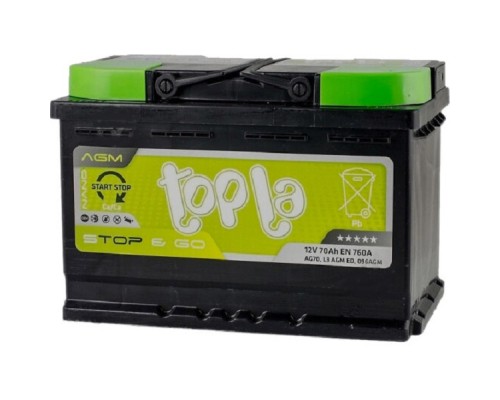 Акумулятор автомобільний Topla 70 Ah/12V EFB Japan Euro (112 270)