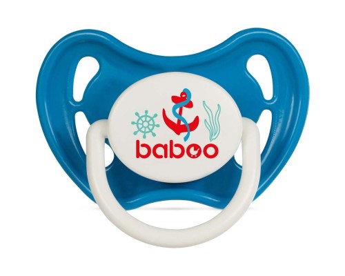 Пустушка Baboo латексна, блакитна, Marine, 6+ міс (5-042)