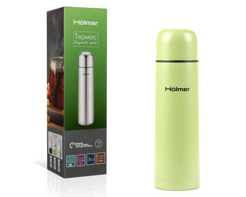 Термос Hölmer Exquisite 750 мл Лимонний (TH-00750-SG Exquisite)