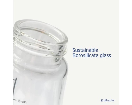 Пляшечка для годування Difrax S-bottle Wide антиколікова, силікон, 310 мл (737FE Blue)